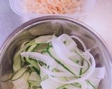 くらげとスライス野菜の中華風 和え物作り方3写真