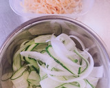 くらげとスライス野菜の中華風 和え物作り方3写真
