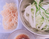 くらげとスライス野菜の中華風 和え物作り方4写真