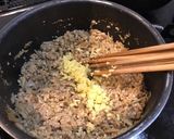蓮根と牛蒡入り コリシャリ鶏そぼろ作り方5写真