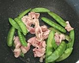 ゴマ香る♫絹さや卵とじ作り方4写真