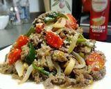 トマトとレタスのチーズon挽き肉サラダ作り方13写真