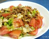 レタスとひき肉でタコス風メキシカンサラダ作り方11写真