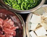 豚肉＆焼豆腐●つるっとゴーヤチャンプルー作り方1写真