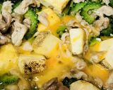 豚肉＆焼豆腐●つるっとゴーヤチャンプルー作り方4写真