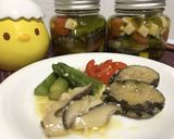 あわびと野菜のアヒージョ作り方10写真