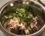 長ネギとささみのかどや純正ごま油濃口和え作り方1写真
