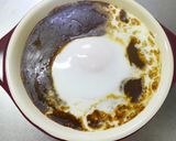 おからで糖質オフ！卵のせ焼きチーズカレー作り方3写真