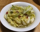 ごま油香るピリ辛な酢キャベツ作り方5写真