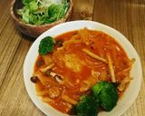玉ねぎたっぷり！鶏もも肉のケチャップ煮作り方9写真