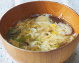 とろとろ卵♪かきたま汁♪椎茸入り♪作り方7写真