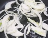 牛小間肉とゴボウのきんぴら風煮込み作り方1写真