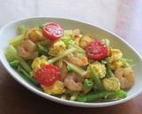 海老とセロリとピーマンのカレー炒め作り方7写真