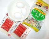春雨とカニカマ卵のスープ♪簡単作り方1写真