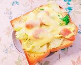 セロリとウィンナーのチーズトースト♡作り方3写真