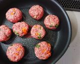 簡単洗い物いらずのハンバーグ&つくね作り方3写真