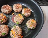 簡単洗い物いらずのハンバーグ&つくね作り方5写真