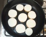 山芋ステーキ♪山芋焼く大葉のせ作り方3写真