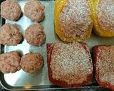 絶品！とろ～りチーズとパプリカの肉詰め作り方3写真