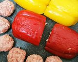 絶品！とろ～りチーズとパプリカの肉詰め作り方4写真
