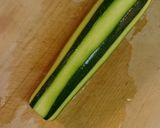 ズッキーニの塩昆布おかか和え作り方1写真