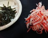 １分【シャキシャキ長芋の磯辺わさび醤油】作り方3写真