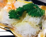 残った刺身のつまをお好み焼き風に作り方1写真