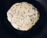 残った刺身のつまをお好み焼き風に作り方5写真