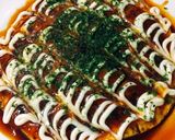 残った刺身のつまをお好み焼き風に作り方7写真