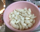 キムチの素でお手軽らっきょうキムチ作り方1写真