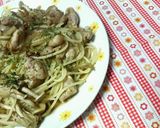 ✿鶏肉としめじの❀バルサミコ酢パスタ✿作り方3写真