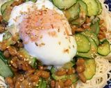 ＊納豆ごま味噌素麺〜温玉のせ〜＊作り方5写真