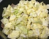 簡単、豚キャベツの胡麻だれ味作り方3写真
