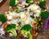 ナスと挽き肉の炒め、チーズ乗せ作り方10写真