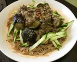 辛ウマちゅるん!麻婆茄子の坦々冷麺☆★作り方5写真