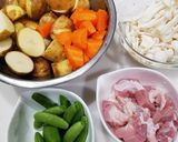鶏肉と新じゃがの味噌煮作り方1写真