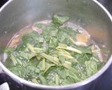免疫貧血対策！舞茸ほうれん草のお味噌汁作り方2写真