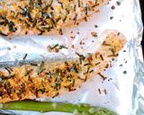 ズボラ！のりたまサーモンのオーブン焼き作り方1写真