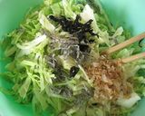 簡単★キャベツと塩昆布のサラダ作り方1写真