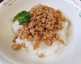 超簡単♡コクのあるシットリ鶏そぼろ丼♡作り方4写真