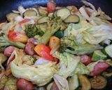 簡単に出来ます❤️ソーセージ彩り野菜炒め作り方4写真