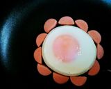 お花の目玉焼き♪作り方3写真