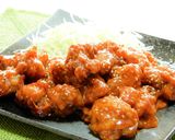 鶏もも肉のチーズヤンニョムチキン！作り方7写真