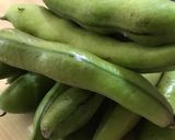 空豆のしらす素干し海老の煮物作り方1写真