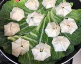 豆腐とキャベツの韓国風蒸し餃子作り方18写真
