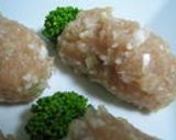 菜の花つくねの卵黄ソース作り方1写真