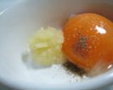 菜の花つくねの卵黄ソース作り方2写真