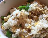 納豆と絹さやの卵まぜご飯作り方4写真