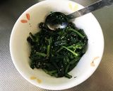 簡単！かき菜のナムル。お弁当、おつまみに作り方2写真