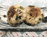簡単 ごま油香る大根葉の焼きおにぎり作り方12写真